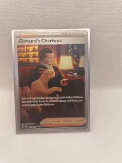 Pokemon Card Giovanni's Charisma 204/165 Special Illustration Rare Near Mint - Image 1