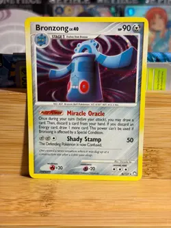 BRONZONG 6/123 D&P Mysterious Treasures Vintage Holo Pokemon TCG Lightly Played - Image 1