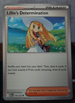 3x Lillie’s Determination 119/132 Pokemon Mega Evolution NM - Image 1