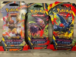 Pokemon Phantasmal Flames TCG Booster Pack Lot (16) New & Sealed - Image 2