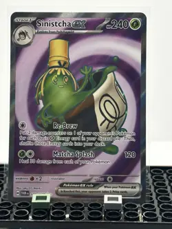 Pokemon Sinistcha EX 189/167 Twilight Masquerade Ultra Rare Full Art - Image 1