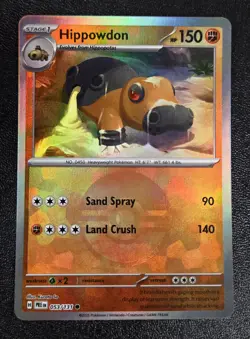 Pokemon TCG - Hippowdon (Poke Ball ) Common SV: Prismatic 053/131 NM - Image 1