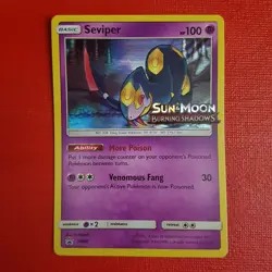 Pokemon Seviper SM46 Stamped Prerelease Promo - Image 1