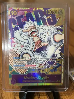 One Piece TCG OP05-119 Monkey D. Luffy Gear 5 Parallel, SEC Alt Art English. - Image 1