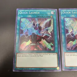 Yugioh - Quick Launch MP18-EN139 1st Edition SECRET NM X3 - PLAYSET CIBR - Image 2