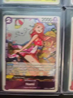 One Piece CCG PRBO2 4 CARD LOT Koby Obama Nami Trafalgar Law - Image 2