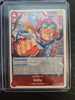 One Piece CCG PRBO2 4 CARD LOT Koby Obama Nami Trafalgar Law - Image 3