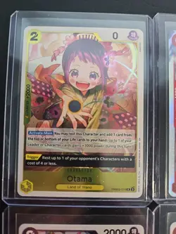 One Piece CCG PRBO2 4 CARD LOT Koby Obama Nami Trafalgar Law - Image 5