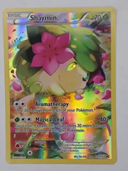 2016 Shaymin XY115 Black Star Promo Full Art Pokemon Card HP/MP - Image 1