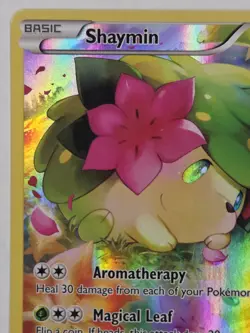 2016 Shaymin XY115 Black Star Promo Full Art Pokemon Card HP/MP - Image 3