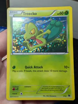 Pokemon TCG 2014 McDonald's Treecko Holo Card 1/12 LP - Image 1