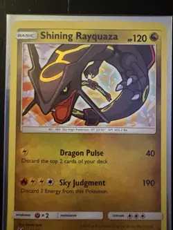 Pokemon TCG Shining Rayquaza Card Legends 56/73 LP - Image 1