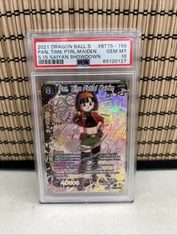 Pan, Time Patrol Maiden BT15-155 SCR GEM MINT Dragon Ball Super TCG Card PSA 10 - Image 1
