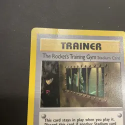 Rocket's Training Gym Stadium Card 104/132 Rare Gym Heroes Trainer Pokemon MP - Image 2