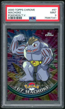 PSA 9 Topps Chrome Series 1 Machoke #67 Pokemon Cards 2000 🔥 - Image 1
