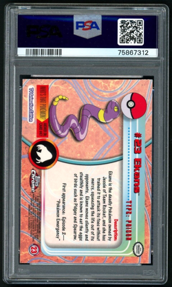 PSA 9 Topps Chrome Series 1 Ekans #23 Pokemon Cards 2000 🔥 - Image 2