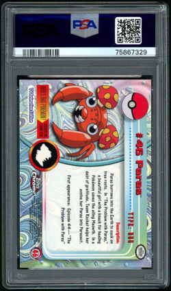 PSA 9 Topps Chrome Series 1 Paras #46 Pokemon Cards 2000 🔥 - Image 2
