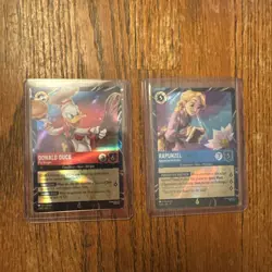 Disney Lorcana Magical Places EPCOT 2026 Rapunzel & Donald Duck Promo Cards - Image 1