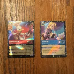 Disney Lorcana Magical Places EPCOT 2026 Rapunzel & Donald Duck Promo Cards - Image 3