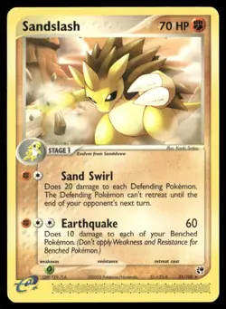 2003 EX Sandstorm Set Pokemon Card 021 Sandslash LP - Image 1