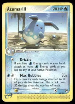 2003 EX Sandstorm Set Pokemon Card 030 Azumarill LP - Image 1