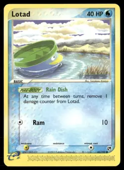 2003 EX Sandstorm Set Pokemon Card 066 Lotad LP - Image 1