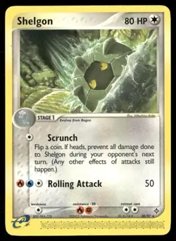2003 EX Dragon Set Pokemon Card 020 Shelgon LP - Image 1