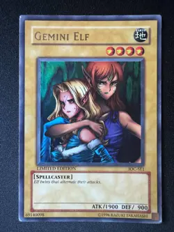 Yu-Gi-Oh! Gemini Elf IOC-SE1 [ LP ] LIMITED EDITION Ultra Rare YuGiOh Card - Image 1