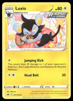 2023 Crown Zenith Set Pokemon Card 041 Luxio - Image 1