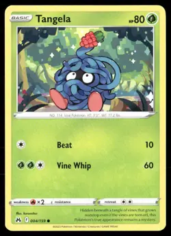 2023 Crown Zenith Set Pokemon Card 004 Tangela - Image 1