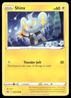 2023 Crown Zenith Set Pokemon Card 040 Shinx - Image 1