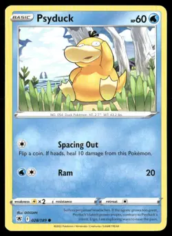 2022 Astral Radiance Set Pokemon Card 028 Psyduck - Image 1