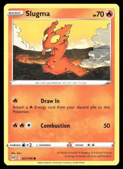 2022 Lost Origin Set Pokemon Card 021 Slugma - Image 1