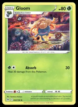 2022 Lost Origin Set Pokemon Card 002 Gloom - Image 1
