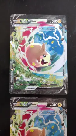 Pokemon Morpeko V-Union JUMBO card & 4 Card Set SWSH215-218 Black Star Promo - Image 2