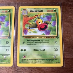 Weepinbell 48/64 Jungle Pokemon Card Lot Of 2 - Image 2