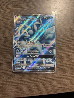Pokemon TCG Alolan Ninetales GX Full Art Holo Card 132/145 Sm-Guardians Rising - Image 1