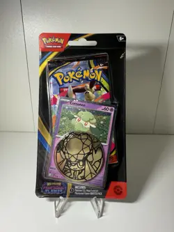 Pokemon TCG Phantasmal Flames Blister & Coin Pack Cottonee Promo Card - Sealed - Image 2