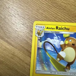 Alolan Raichu #25 SM65 Black Star Promo Pikachu Stamped Pokemon TCG Card NM - Image 2