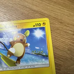 Alolan Raichu #25 SM65 Black Star Promo Pikachu Stamped Pokemon TCG Card NM - Image 3