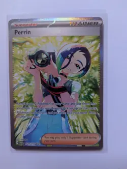 Pokemon TCG Trainer Perrin Special Illustration Card Twilight Masquerade - Image 1
