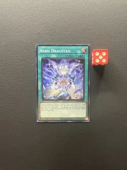 Rahu Dracotail Yu-Gi-Oh! Card (CR) JUSH-EN009 Justice Hunters 1st Edition - Image 1