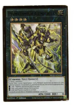 Yu-Gi-Oh Card: Primathmech Alembertian MGED-EN030 Maximum GOLD 1st Edition! GD - Image 1