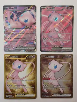 Pokemon TCG Mew Ex Card Lot Sv151. Full Art, Hyper Rare, Metal - Image 1