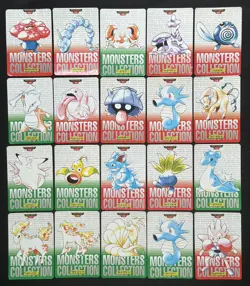 1996 Pokemon Carddass Card Red & Green Japanese 20 cards Played Japan - Image 1