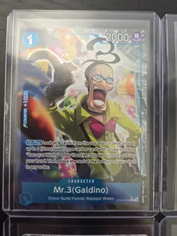 One Piece PRBO2 4 card Lot Mr 3 (Galdino) Obama Charlotte Pudding Trafalgar Law - Image 3