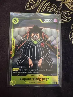 Capone Gang Bege OP04-100 PRB01 Alt Art Parallel One Piece TCG Card Game CCG - Image 1