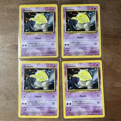 DROWZEE 49/102 Base Set Pokemon Card Lot Of 4 - Image 1