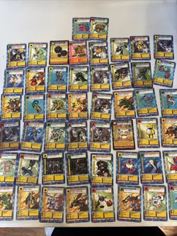 Digimon lot of 50 cards 1999 - Image 1