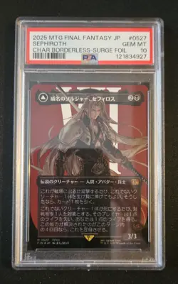 Sephiroth Fabled Soldier Surge Foil Borderless, Japanese Edition Psa 10 - Image 1